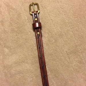 Beautiful hand crafted leather belt